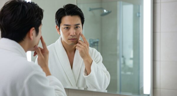 肌が気になるメンズ