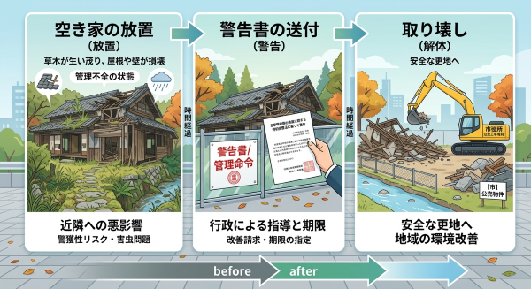 空家法の3つのステージ