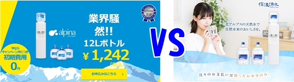 【ウォータ―サーバー徹底比較】アルピナウォーター vs 信濃湧水！料金・安全性・水の種類で選ぶならどっち？