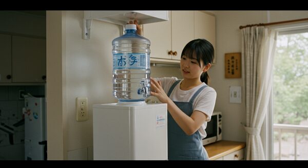 【利便性】完全自動給水の楽水 vs 足元ボトル交換のプレミアムウォーター