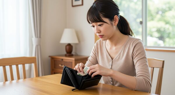 出費がかさみお金がない女性