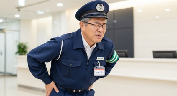 腰が痛い警備の仕事